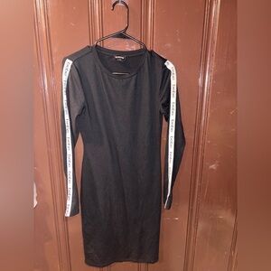 Bebe Black Long Sleeve Dress Size Small